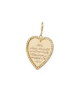 Not So Vintage Ayat El Kurssi Heart Pavé Diamonds Pendant