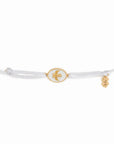 Tiny Medallion Enamel Angel Cord Bracelet