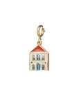 Mini Enamel Lebanese House Pendant With Clasp