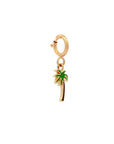 Mini Enamel Palm Tree Pendant With Clasp