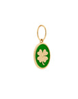 Tiny Medallion Enamel Clover Pendant