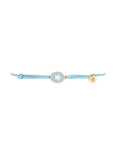 Tiny Medallion Enamel Star Cord Bracelet
