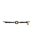 Tiny Medallion Enamel Star Cord Bracelet