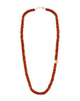 Rondelles Carnelian Semi Precious Stones Necklace