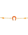 Horseshoe Enamel Grigri Bracelet