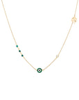 Evil Eye With Stones Choker