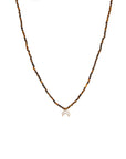 Semi Precious Stones With Outline Tiny Charms Necklace
