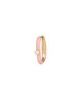 Tiny Mono Diamond Enamel Dot Charm Earring (single)
