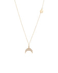 So Precious Moonstone Pave Diamonds Necklace