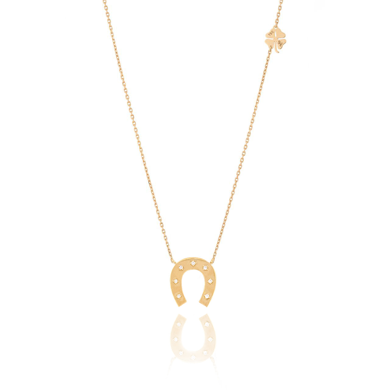 Dainty Diamonds Horseshoe Necklace