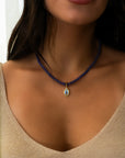 Rondelles Tanzanite Semi Precious Stones Necklace