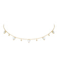 Diamonds Heart Pompom Necklace