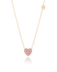 So Precious Love Pink Saphires Necklace