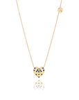 So Precious Love Yellow And Blue Saphires Necklace