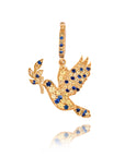 So Precious Dove Blue And Yellow Saphires Pendant With Forever Clasps