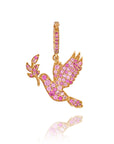 So Precious Dove Pink Saphires Pendant With Forever Clasps
