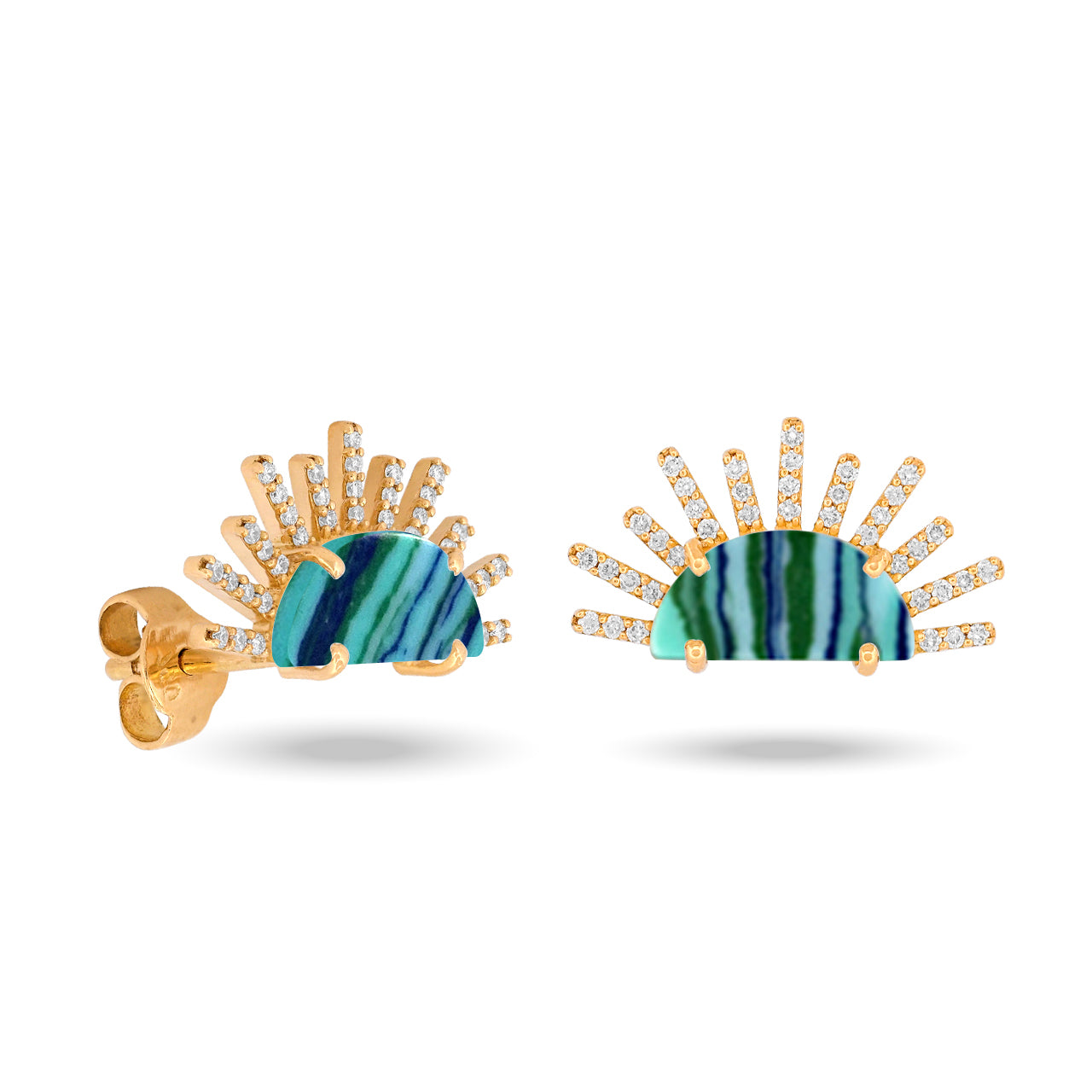 Sunset Crush 566 Diamonds Rays Earrings
