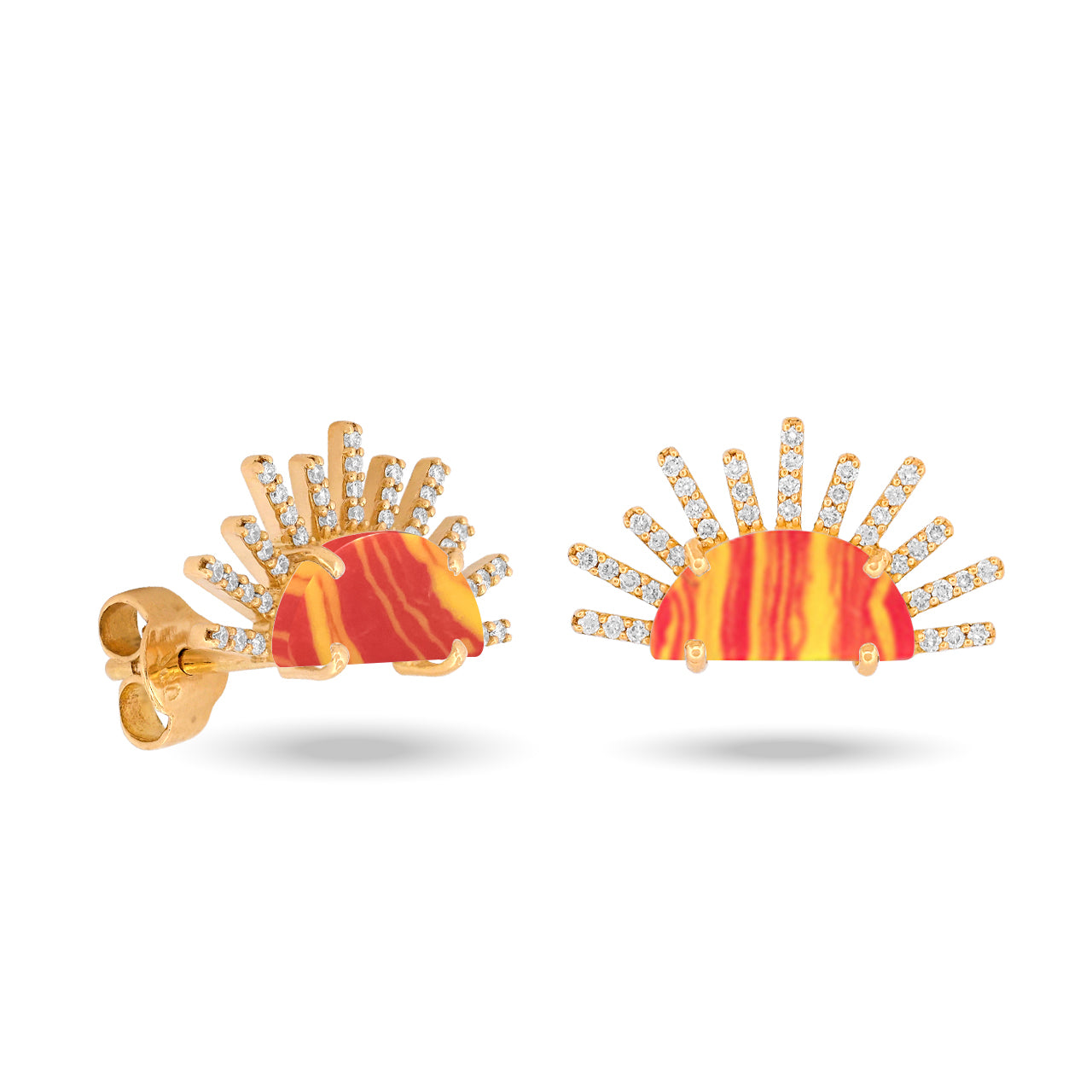 Sunset Crush 566 Diamonds Rays Earrings