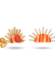 Sunset Crush 566 Diamonds Rays Earrings