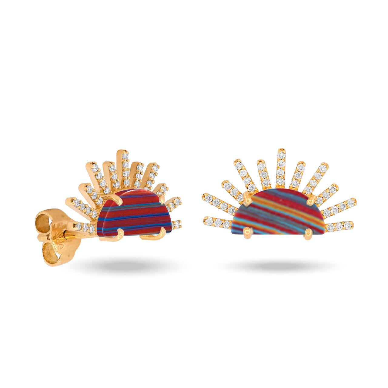 Sunset Crush 566 Diamonds Rays Earrings