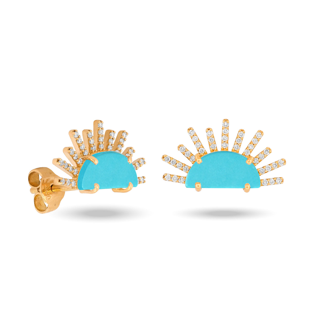 Sunset Crush 566 Diamonds Rays Earrings