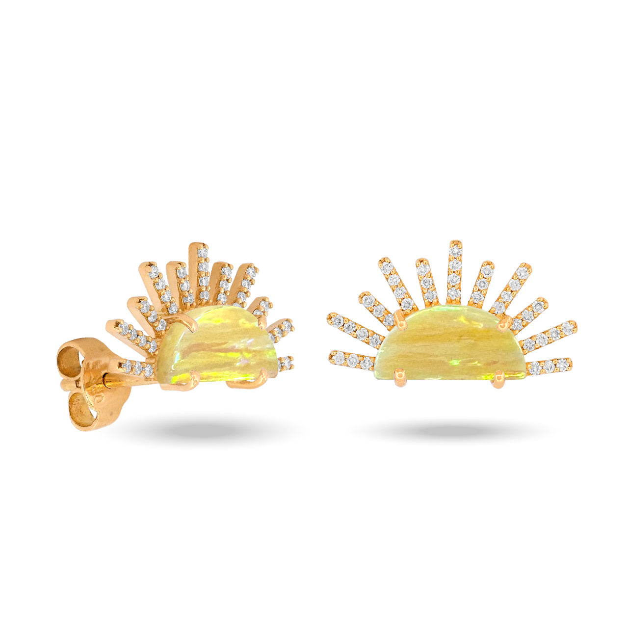 Sunset Crush 566 Diamonds Rays Earrings