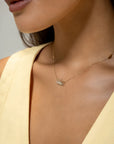 Newest Sunset Crush Full Pavé Diamonds Necklace