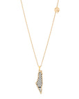 Kuffiyeh Diamonds Frame Map Necklace