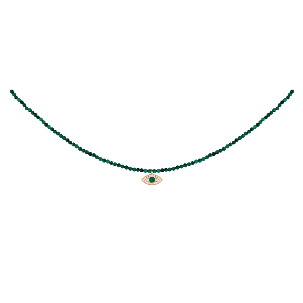 Diamonds Eye on a Semi Precious Choker