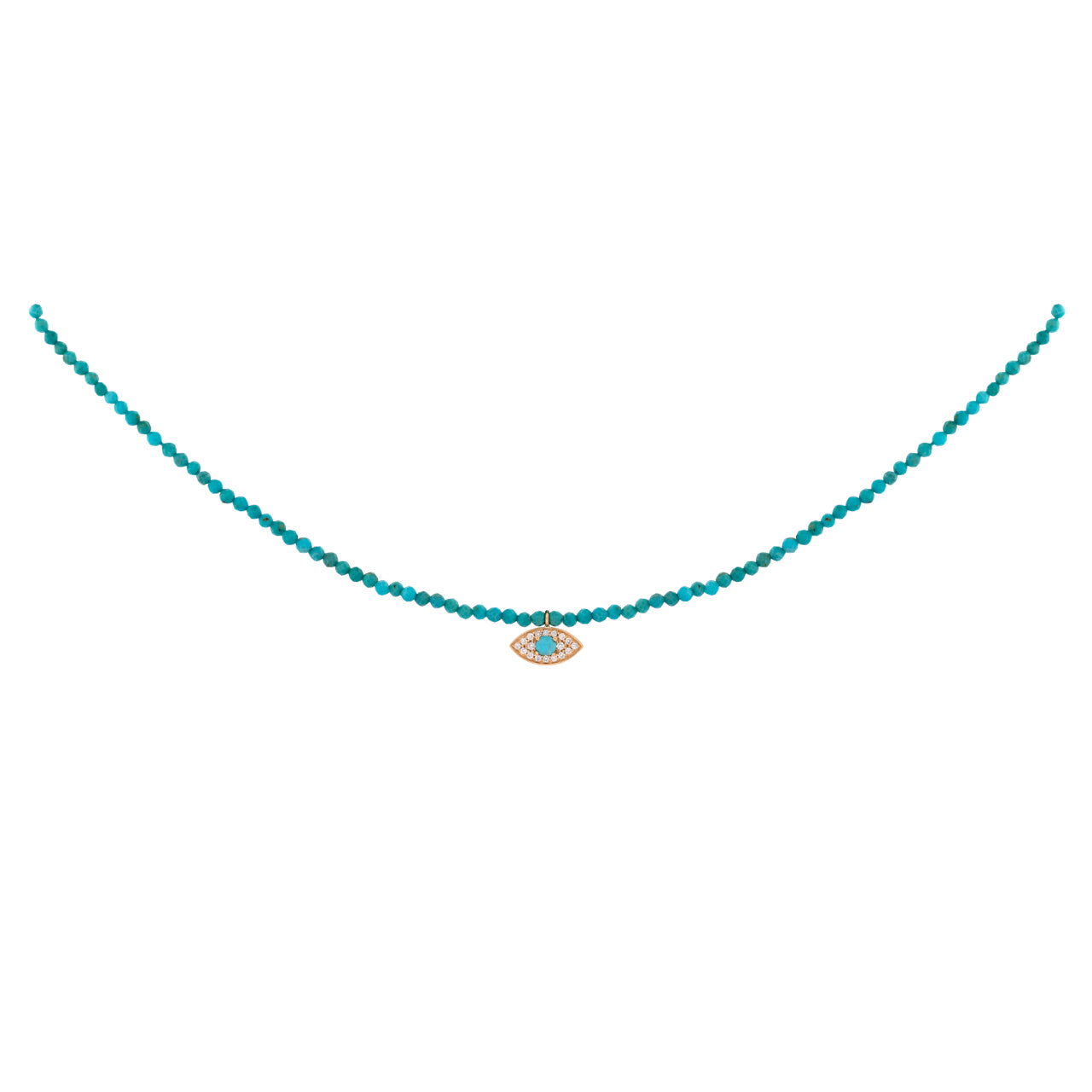 Diamonds Eye on a Semi Precious Choker
