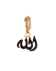 Allah Black Diamonds Gold Pendant
