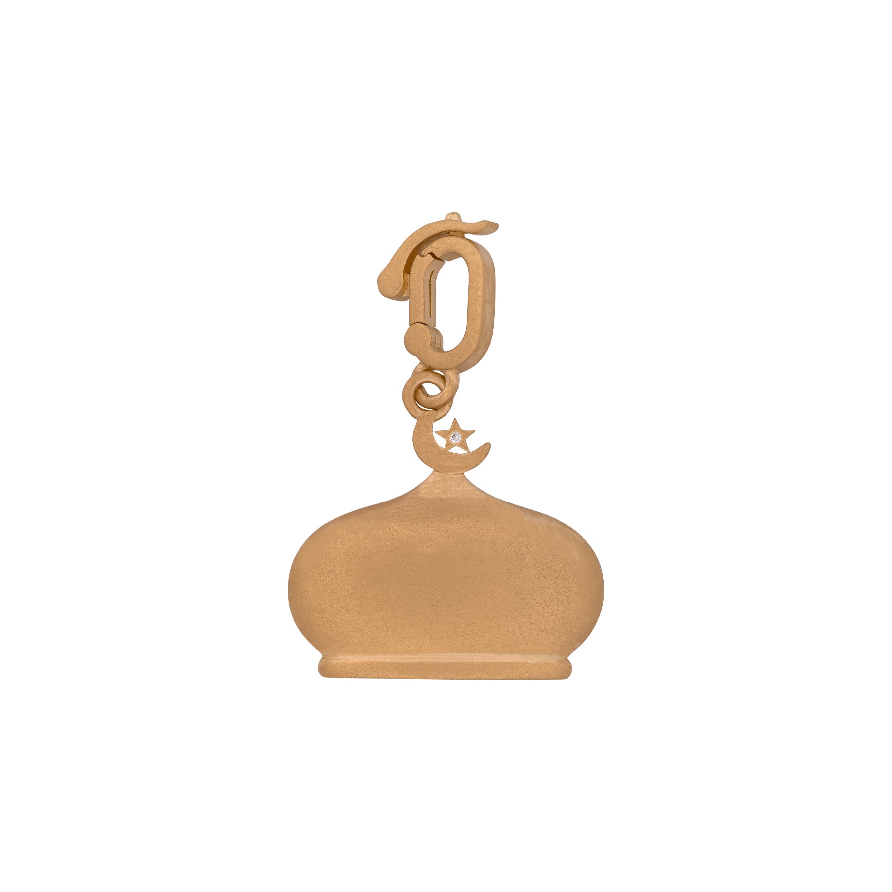 Masjid Matte Gold Pendant