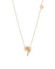 Palm Tree Matte Necklace