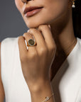 Not So Vintage Ayat El Kurssi Oval Pavé Diamonds Ring
