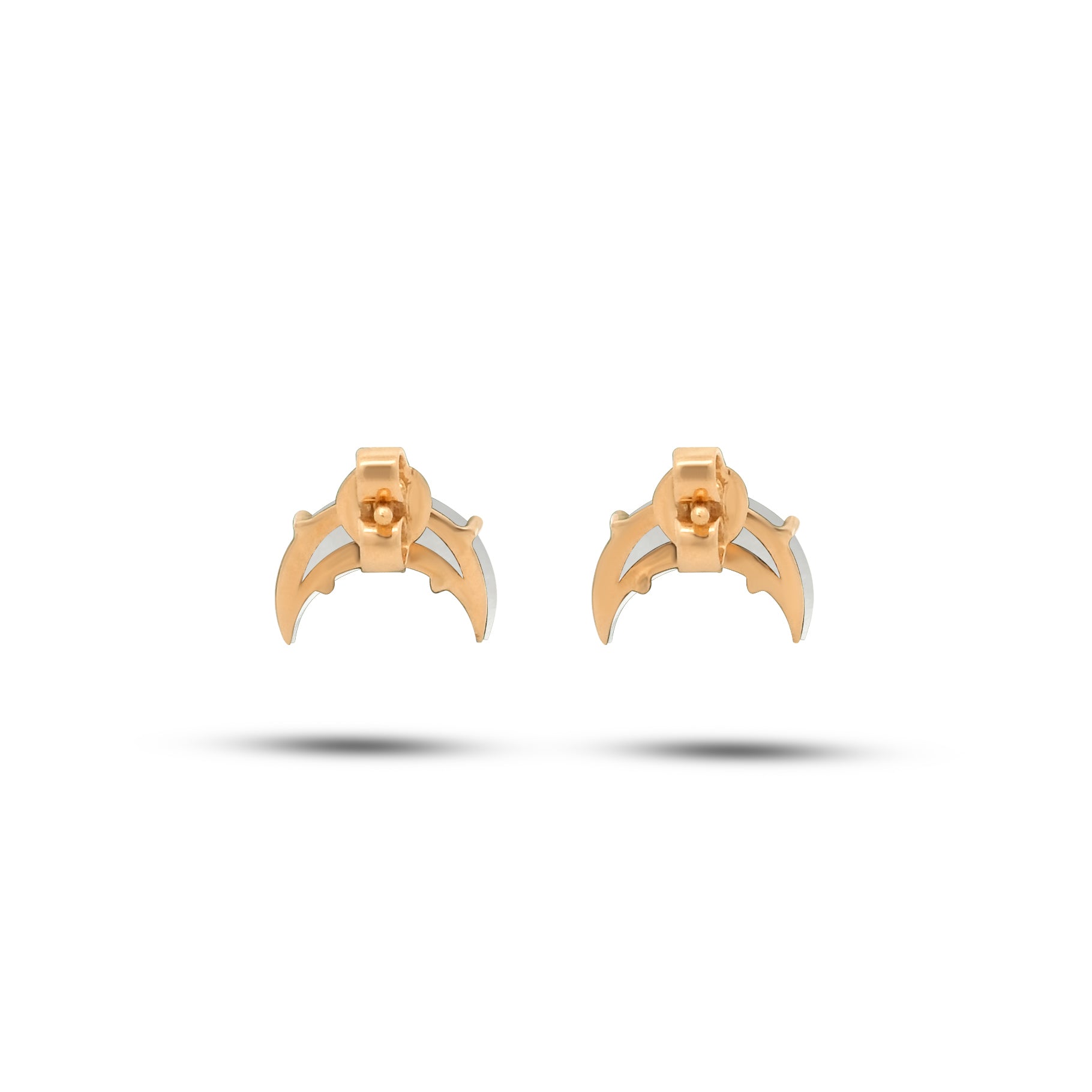 Moon Stone With A Diamond Earrings