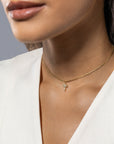 Roll On Nekclace Palm Tree Diamonds