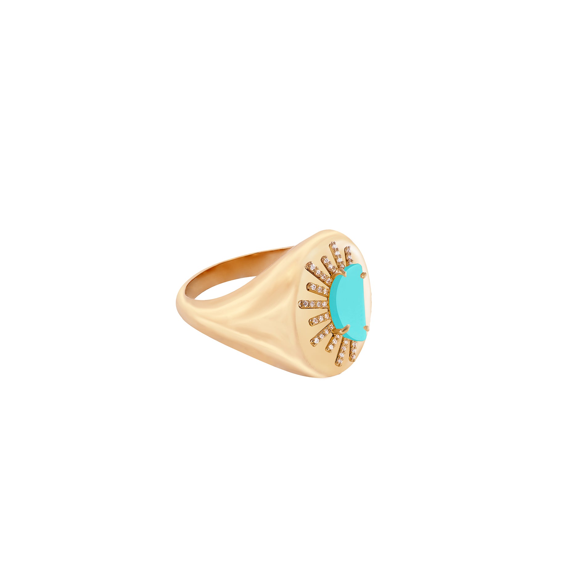 Sunset Crush 566 Diamonds Rays Ring