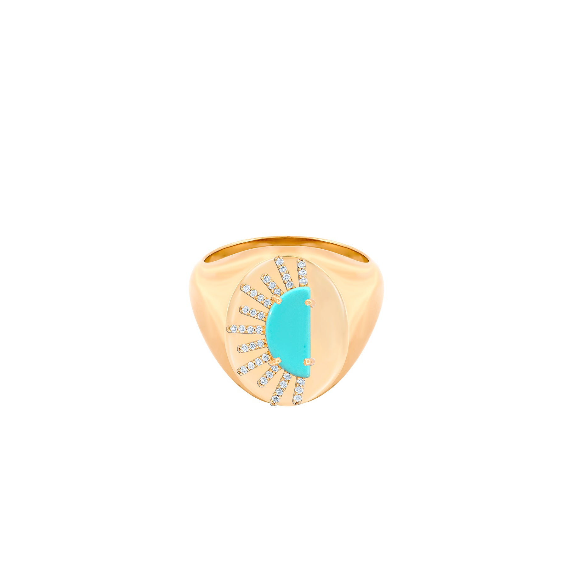 Sunset Crush 566 Diamonds Rays Ring