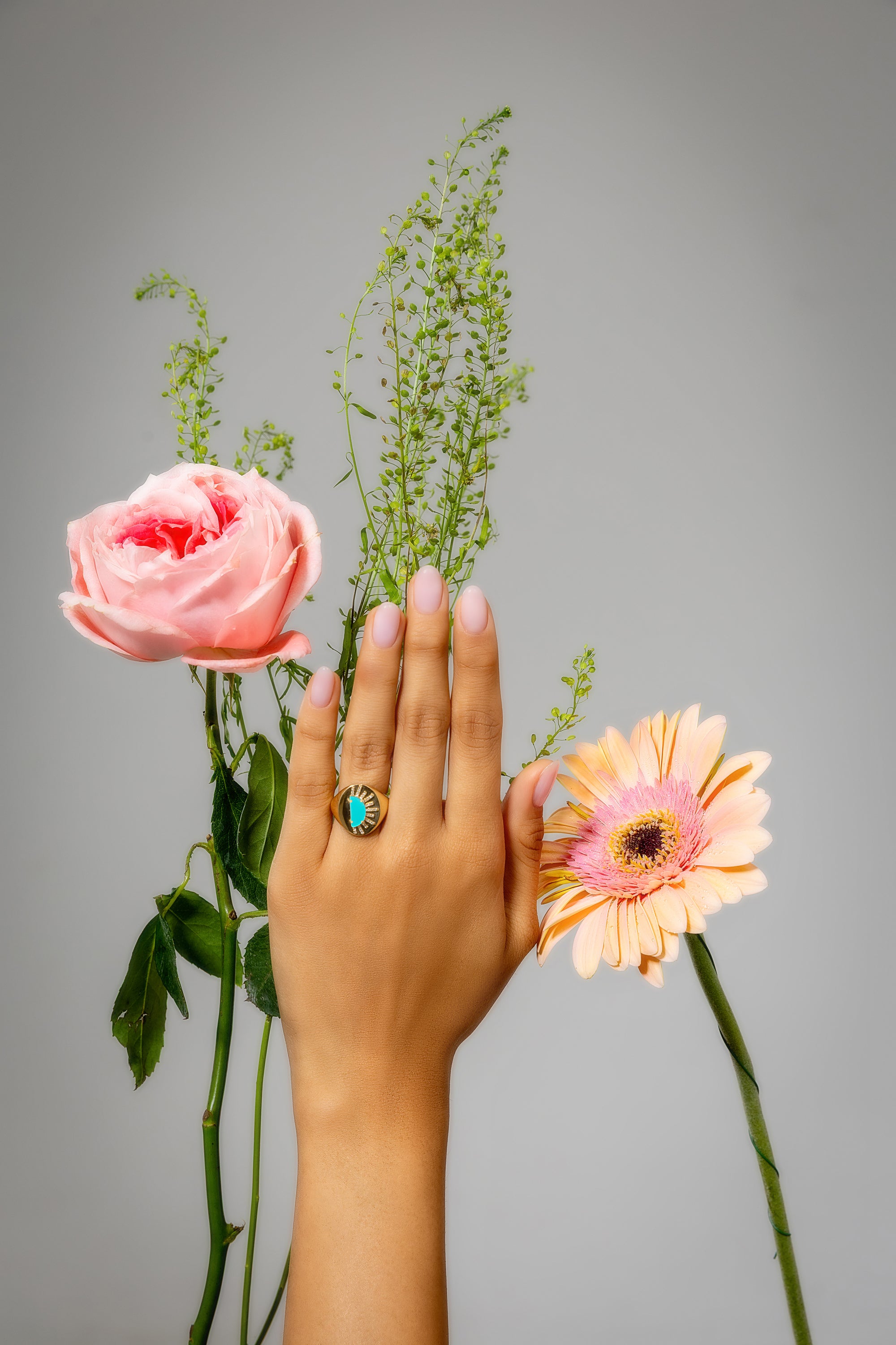 Sunset Crush 566 Diamonds Rays Ring