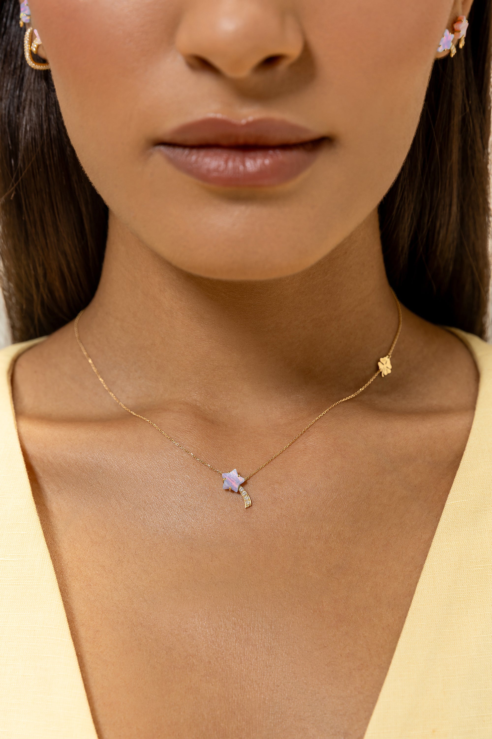 Shooting Star Diamonds Necklace