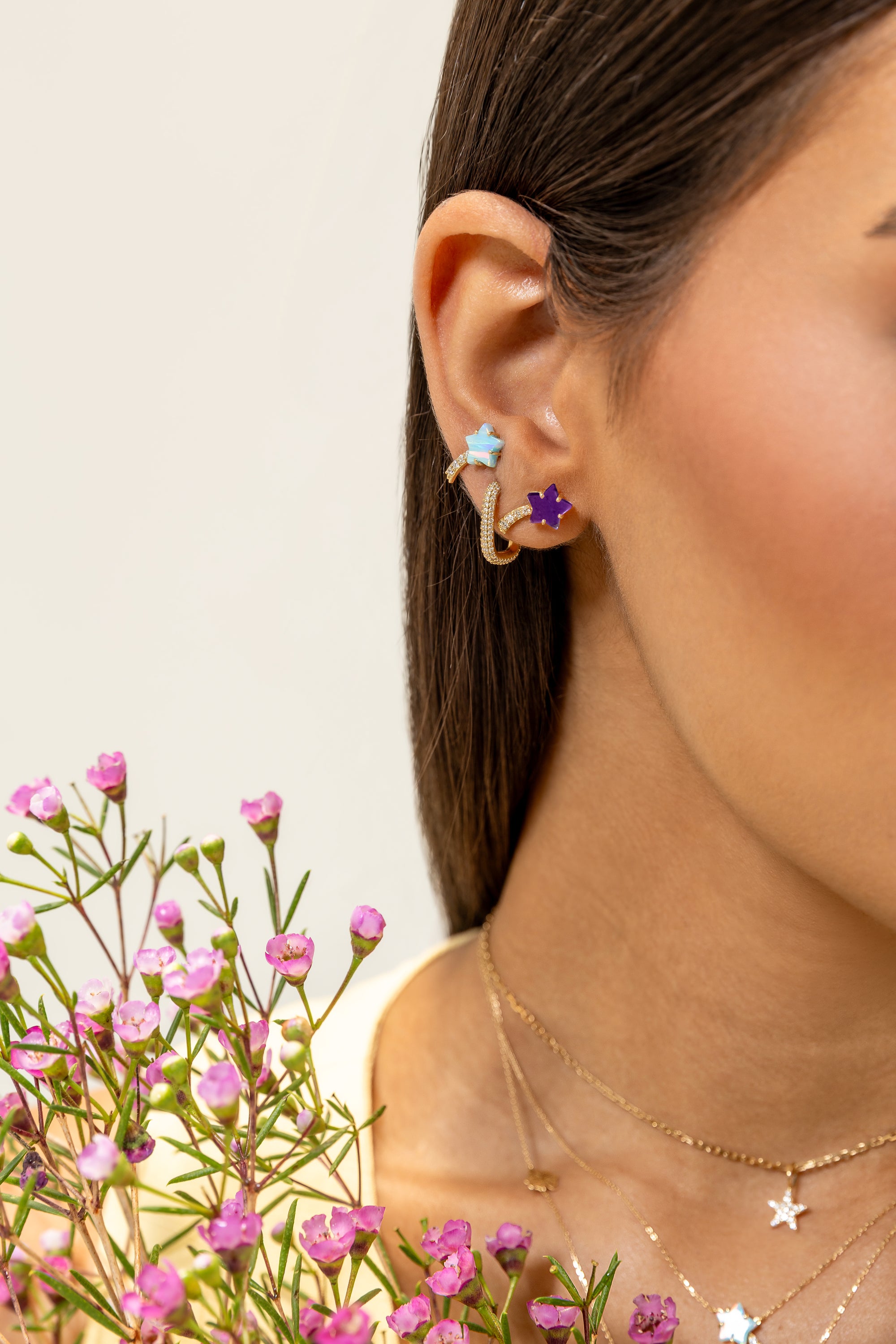 Shooting Star Diamonds Earrings
