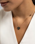 Tiny Amulet Heart Frame Dot Eyelash