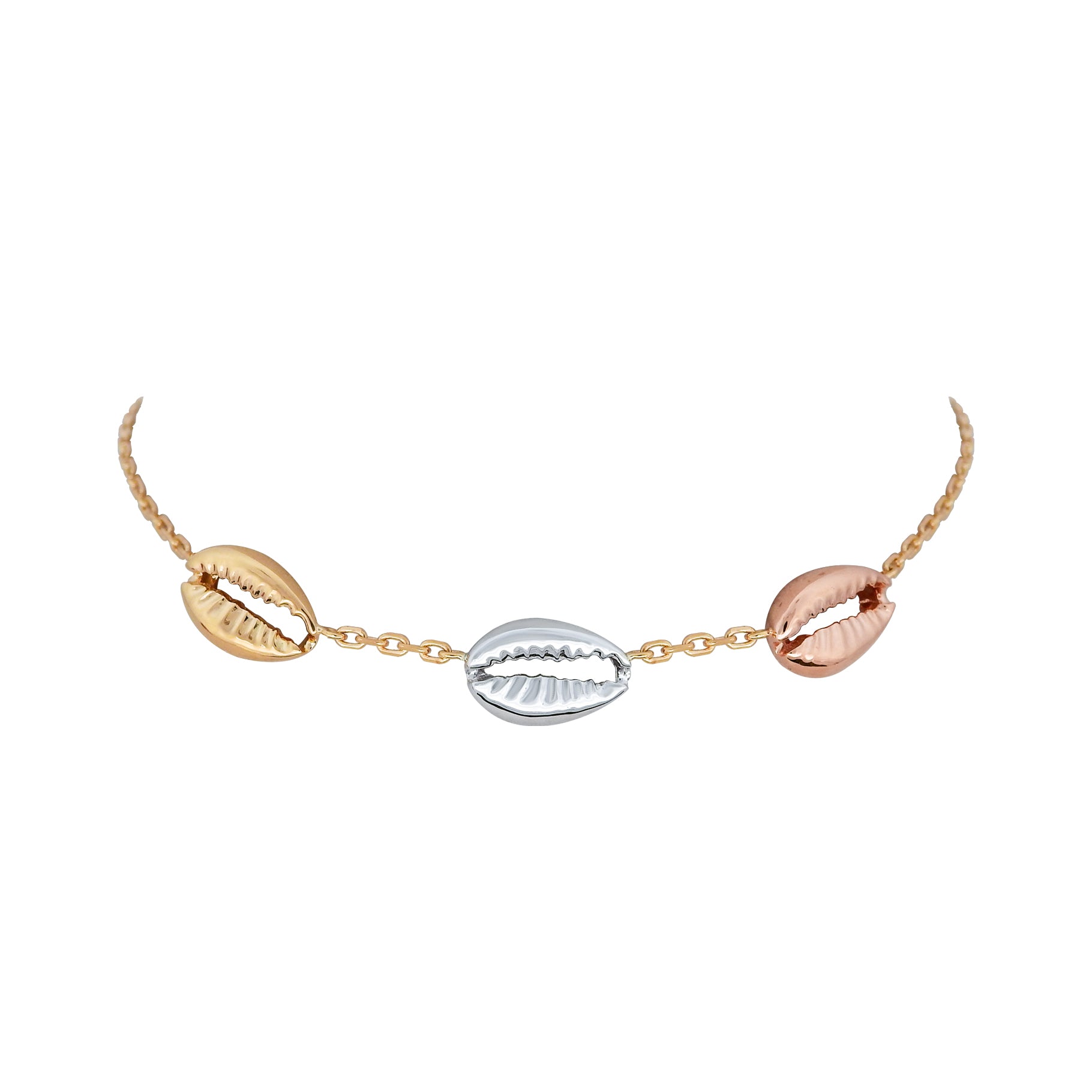Trio Mini Cowrie Choker