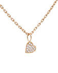 Roll On Necklace Heart Diamonds