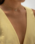 Roll On Necklace Heart Diamonds