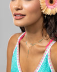 Retro Chapelet Dot Palm Tree