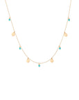 Retro Pompoms Clovers Necklace