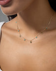 Retro Pompoms Clovers Necklace