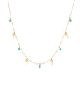 Retro Pompoms Palm Tree Necklace