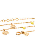 Retro Pompoms Suns Anklet